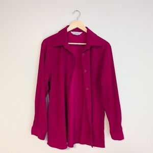 Casual Corner Annex Dark Pink Button-up